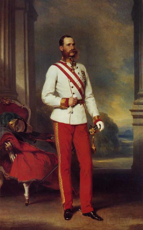 Franz Xaver Winterhalter Franz Joseph I, Emperor of Austria France oil painting art